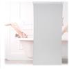 Relaxdays Tenda a Rullo per Doccia, 120 x 240 cm, Tendina Semitrasparente per Vasca da Bagno, Idrorepellente, Bianco