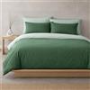 Sono a casa Set Copripiumino Matrimoniale Microfibra, Verde Bottiglia | 1 Lenzuolo a Sacco di 250 x 200 cm e 2 Federe di 50 x 80 cm, Tinta Unita Double di Alta Qualità, Resistente, No Stiro