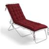 Relaxdays Cuscino Imbottito e Trapuntato per panchine, Esterni, Varie Misure e Colori, 160 x 50 cm