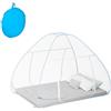 Relaxdays Zanzariera da Campeggio, Tenda Pop-up a Rete Anti-Insetti, Telo Anti Zanzare Pieghevole, 150x150x200cm, Bianco
