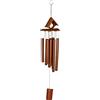 Relaxdays Campane a Vento, Canne in bambù, Campanelli Scacciapensieri, da Appendere, 68x14x7 cm, Indoor&Outdoor, Marrone