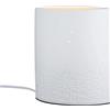 GILDE Lampada da tavolo per gatti in porcellana - bianco - ovale - altezza 20 cm x larghezza 17 cm - motivo gatto - senza lampadina