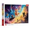 Trefl - Gatti spaziali - Puzzle da 500 pezzi - Puzzle fai da te, intrattenimento creativo, per adulti e bambini dai 10 anni in su