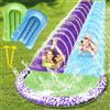 Hlayshing 15.8 ft/480 cm Doppio Scivolo ad Acqua Doppio con 2 Bodyboards,Scivolo Acquatico Giardino,Scivolo d'acqua per Piscina Fuori Terra per Bambini e Adulti,Festa Estiva,Prato,Attività Acquatiche All'Aperto