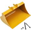 MODJUEGO Dragaggio metallico dell'escavatore di RC/secchio largo per 1/16 Huina Kabolite K336 idraulico RC modello di modifica del modello di simulazione della parte alta