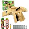 Morofme Set di accessori per skateboard e rampa per dita