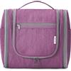 Narwey Grande Beauty Case da Donna da Viaggio, Borsa da Toilette Appendere Borsa da Viaggio Trousse per Uomo e Donna Borsa da Barba del in Viaggio per Toilette Accessori (Viola, Grande)