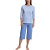 CALIDA Pigiama Donna 3/4, Ortensia Blu, 44-46