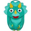 Affenzahn Amico Piccolo Zaino per l'asilo per bambini da 1 a 3 anni ergonomico riflettente linguetta con targhetta per il nome Dinosaurs - Turchese