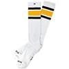 Spirit of 76 Black 'N Yellow Hi | Heritage Edition | Calzini alti retro con strisce | bianco, nero e giallo a righe | elegante calzini unisex bianco, nero, giallo. 39-42