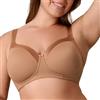 Playtex Wireless Balconette Bra, Plus-Size Bras Available, Full Coverage, Moisture-Wicking, Supportive, 4751 Reggiseno a t-Shirt, Vestito in Nero, 6D Donna