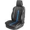 WALSER Coprisedile auto Kimi, coprisedile auto nero/blu, coprisedili auto, rivestimento sedili anteriori auto, cuscini sedili auto, rivestimento protettivo sedili auto, coprisedili anteriori auto/camion