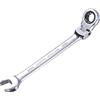 sourcing map 7/16 Pollice Flex-Head Chiave combinata a cricchetto SAE 72 Denti 12 Punti Ratchet Box Ended Wrench Tools, Cr-V