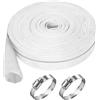 Nzkeuf Tubo Piatto 32mm (1 1/4 pollici) 20 metri, Tubo in tessuto piatto, pompe per acque luride e irrigazione - Resistente ai raggi UV, flessibile e durevole, Pompa da Giardino