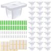 INCREWAY Staffe di montaggio per luci al neon, 30 pezzi, impermeabili, per strisce LED, staffe di montaggio per luci al neon