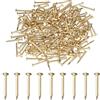 M METERXITY 200 Pcs Piccoli Chiodini, 1.2mm x 12mm Precisione Mini Chiodi In Ottone Testa Tonda Per Legno/DIY Artigianato Decorativo/Accessori Casa/Appendi Quadri