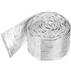 QUARKZMAN Guaina Termica in Alluminio 1 3/16 ID x 5.9Ft Guaina Termica in Alluminio Metallizzato in Fibre di Vetro per Cavi di Alimentazione Cavi Cablaggio Elettrico