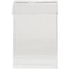 Exacompta - Rif. 66558D - 1 porta brochure A5 con coperchio, verticale per volantini, cataloghi, dimensioni: 18 x 8 x 28 cm, verticale resistente ai raggi UV. - Cristallo trasparente