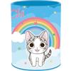 Quo Vadis - Portamatite - Chi - arcobaleno multi gatti - 8x8x10,5 cm - Metallo
