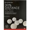 MASTERS GOLF 30% DISTANCE BALL 12PC Palline di simulazione