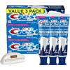 LUXPAKS Toothpaste Squeezer Compatible with Kids Sugar & Bacteria Shield Toothpaste, 4.1oz (Pack of 3) - Fluoride Protection, Strawberry Flavor for Kids