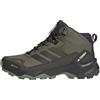 adidas Donna Terrex Skychaser Ax5 Mid Gore-Tex Hiking Shoes, Olive Strata/Night Cargo/Aurora Plum, 38 2/3 EU