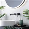Fortis Brera rubinetto lavabo a parete, SET incluso corpo incasso,, 7820803MB, Brera nero opaco [Rubinetteria Bagno > Rubinetteria Lavabo]