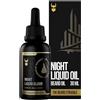 The Beard Struggle Night Liquid Elixir Beard Oil - Gold Collection - Asgardian Secret - Olio da barba da uomo, miscela naturale per una crescita più sana della barba (30 ml)
