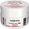 Andreia Gel per unghie bifasico 2 in 1 professionale per unghie con LED e UV, alta viscosità per unghie dure e forti, gel per ricostruzione unghie, colore bianco morbido, 22 g
