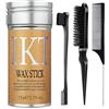 Beauty Searcher Bastone di cera Stick per Finitura Capelli spezzati, gel acconciatura idratante Unisex 75g 4PCS SET (SET)