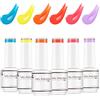 Nicedeco Kit Smalto Semipermanente Unghie Macarons Unghie Smalti Gel per Unghie Lampada UV LED Soak Off Nail Polish Normal Set 4, 6x8ML