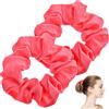 Lusofie 2pz Elastici per Capelli da Donna Scrunchie Grandi Elastici per Capelli al Neon Fasce Elastiche per Capelli Supporto per Coda di Cavallo per Donne e Ragazze Abiti da Festa (Rosa Brillante)