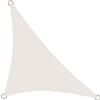 Rivenlo Tenda a Vela Ombreggiante Impermeabile Triangolare 5x5x7,1 m, Protezione Raggi UV 98% Tenda da Sole Parasole per Esterno Giardino Terrazza Balcone, Beige