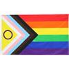 Pandiui23 Bandiera Gay Balcone Pandiui23 LGTBIQ+ 225 x 150 cm Arcobaleno Resistente alle intemperie