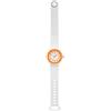 HIP HOP, Collezione Hero.Dot, Orologio Donna Neon Orange, con Cinturino in Silicone Intercambiabile, Pratica Chiusura, Lunetta Bianca, Numeri Neri, Cassa 34 mm, Movimento al Quarzo, Bianco-Arancione