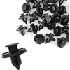 A ABSOPRO Auto Rivetto 8mm Foro Fissaggio Paraurti Clip Plastica Nero (Set 30)