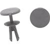 A ABSOPRO Auto Rivetto 6mm Foro Schizzo Guardia Parafango Clip Plastica Grigio (Set 20)