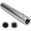 RowGlow bussola lunga per candela di preriscaldamento esagonale 14 mm 3/8 quadrata lunga 120 mm, chiavi a bussola di preriscaldamento da 14 mm per auto, acciaio al cromo-vanadio (14mm)
