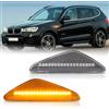 OZ-LAMPE Frecce Laterale a LED per BMW E70 X5 E71 X6 F25 X3, Indicatori di Direzione Laterale a LED Canbus, 2 Pezzi, 63-23-7-271-008