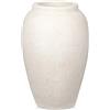 Oairse Vaso da fiori fatto a mano alto 27 cm in terracotta, vasi in ceramica vintage per fiori, vasi rustici antichi decorativi a bocca larga con finitura opaca per decorazione casa ufficio ristorante