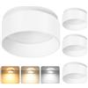 KYOTECH Faretti led Soffitto Moduli LED Sostituibili,Faretto Led Interno Dimmerabile,Regolabile 3000K/4000K/6500K,Faretti Led da Incasso per Cartongesso, 4.9W 500LM,Diametro Foro 65-68mm Set di 4
