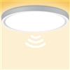 Laiebri LED Plafoniera ultrasottile con sensore di movimento, ideale per corridoi, scale, cucine, balconi o ripostigli. Luce bianca neutra 4000K, Ø 230 x 22 mm