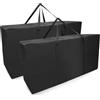 ROEOWENE 2pcs 160L Grandi Borse Trasloco per Vestiti Borsa Stoccaggio Borsa per Cuscini da Giardino XXL Borsone Grande Borsas Portaoggetti Sacchi Contenitori Piumoni,Trapunte,90x55x33