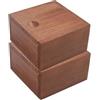 MiDube 2 Pezzi Piccola Scatola di Memoria in Legno con Coperchio Scorrevole - Scatola Regalo e di Conservazione in Noce per Anelli, Orecchini, Chiavette USB, Materiale per Artigianato, 8,9 x 8,9 x 4,9