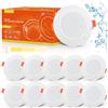 Tomosu 10x Faretti LED da Incasso per Cartongesso Dimmerabile, 5W 220V 450LM 4000K Bianco Naturale Faretti da Incasso 98mm, 24mm Ultra-Sottile, Foro Φ75-85mm, IP44 Luci da Incasso Per Bagno