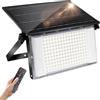CREATESTAR Faretto Led da Esterno Solare, 200W Faro Led Esterno con Sensore di Movimento, 12000mAh Lampada Solare con Pannello, IP65 Impermeabile Faretti Solari per Giardino Garage Cortile