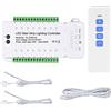 Inscrip Set di luci a LED per scale, controller, 16 CH/28 CH/dinamiche LED per illuminazione scale, kit di sensori di movimento PIR (16 CH RL-STEP-02 + telecomando)