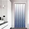 Xiaoterna 90x180cm Tenda da doccia a strisce astratte moderne Bianco Blu Linee graduali Tenda da bagno in poliestere impermeabile Geometria Estetica Lavabile Tessuto decorativo da bagno