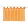 Joyswahl Eva - Tenda corta per finestra in voile, in tinta unita, trasparente, 45 x 90 cm, colore arancione, confezione da 1