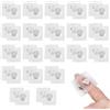 LuminaryLair 20 Paia Magneti Nascosti per Cucire, 25mm Magnete Bottoni Invisibili, Bottoni Magnetici Cucite in PVC, Bottone Magnetico da Cucire per Tessuto da Cucire, Tende, Borse di Abbigliamento (Magneti: 1cm)